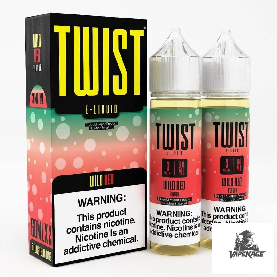 Wild Red — Twist E-Liquids 120mL (2x60mL twin pack) Freebase Freebase E-Liquid at Vapekage