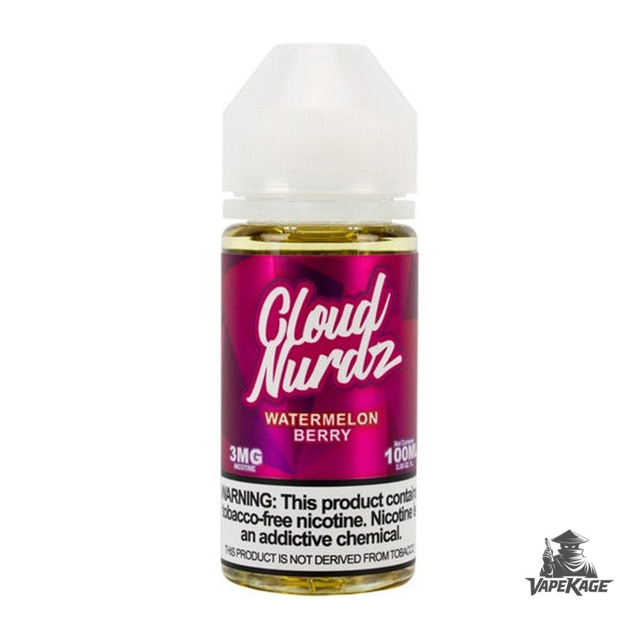 Watermelon Berry by — Cloud Nurdz 100mL Freebase Freebase E-Liquid at Vapekage