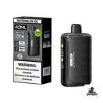 Horizontech Max 100K Disposable Vape — Texas Compliant Watermelon Ice Flavor — 100,000 Puffs, 5% (50mg nicotine salt), Rechargeable | Vapekage