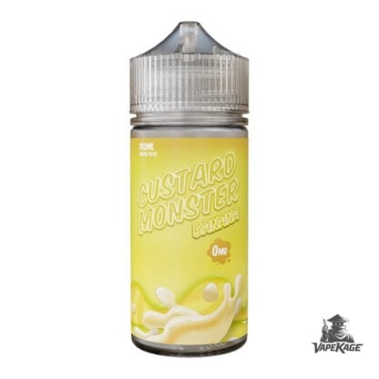 Banana Nicotine Free Custard Monster Vape Labs 100mL Freebase