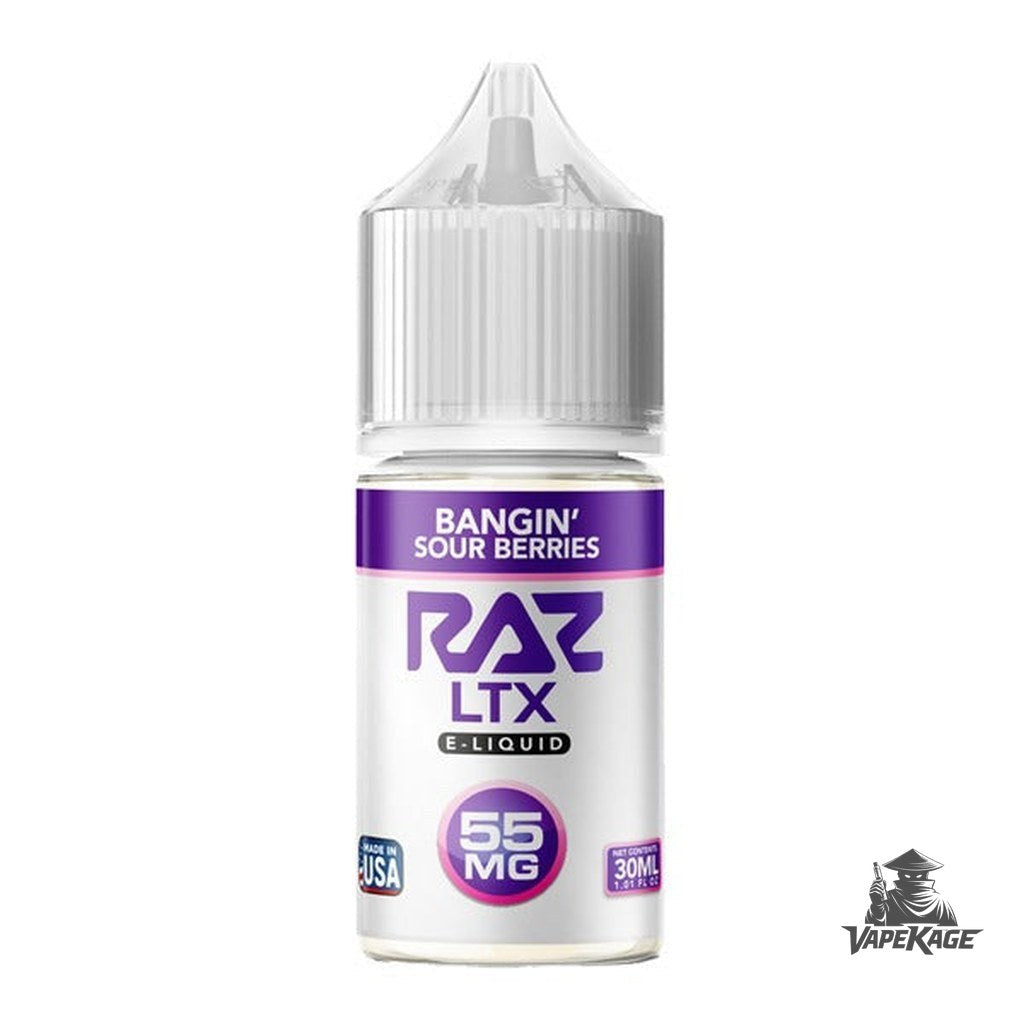 Bangin Sour Berries RAZ x — Pod Juice 30mL Nic Salt