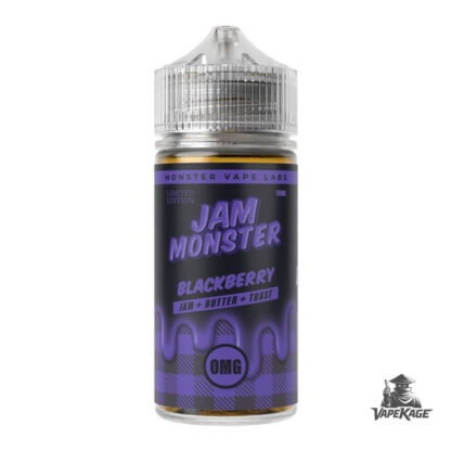 Blackberry (nicotine Free) Jam Monster Vape Labs 100mL Freebase