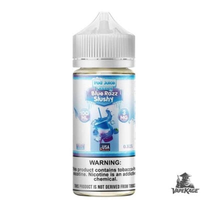 Blue Razz Slushy Freeze — Pod Juice 100mL Freebase