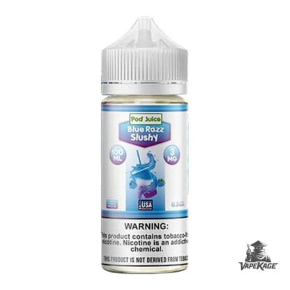Blue Razz Slushy — Pod Juice 100mL Freebase