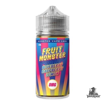 Blueberry Raspberry Lemon Nicotine Free Fruit Monster Vape Labs 100mL Freebase