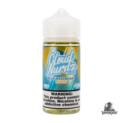 Iced Blue Raspberry Lemon by — Cloud Nurdz 100mL Freebase