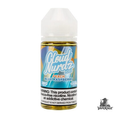 Iced Peach Blue Raspberry by — Cloud Nurdz 100mL Freebase