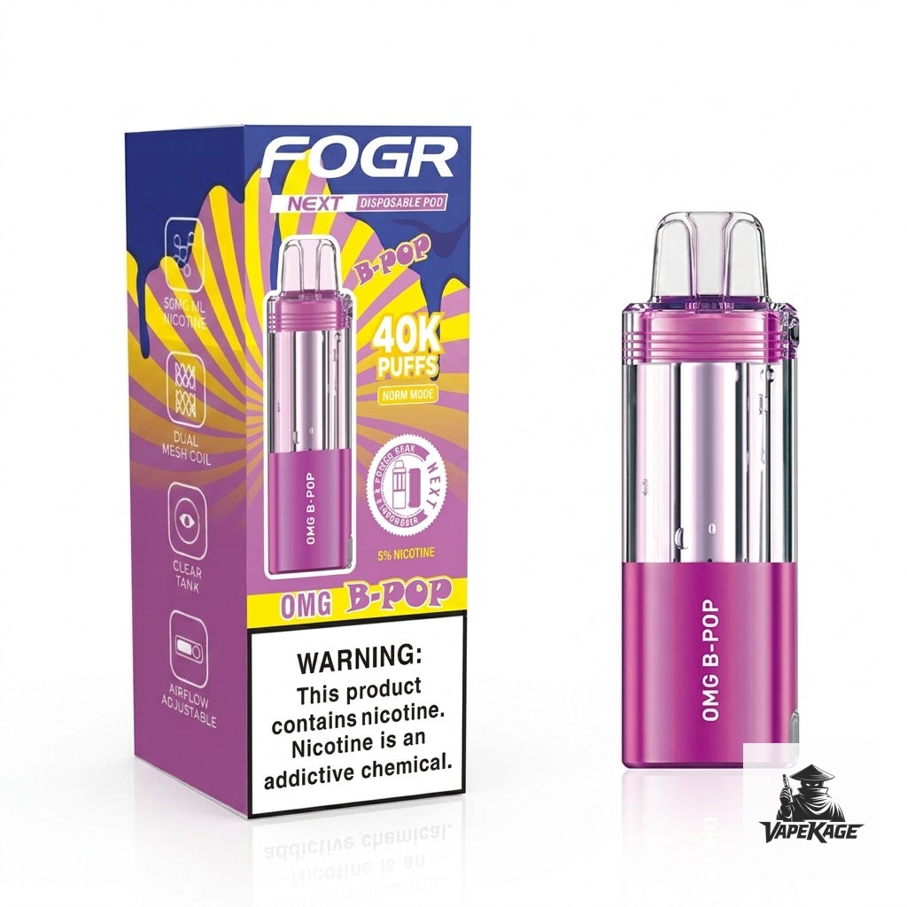 Fogr Next 40K Replacement Pod | 40,000 Puffs Pre-Filled 5% Nic