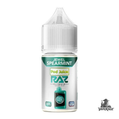 Jewel Spearmint RAZ x — Pod Juice 30mL Nic Salt