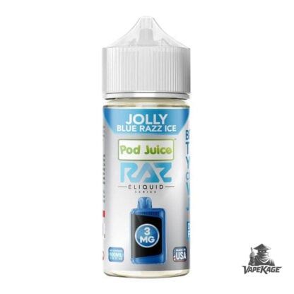Jolly Blue Razz Ice RAZ x — Pod Juice 100mL Freebase