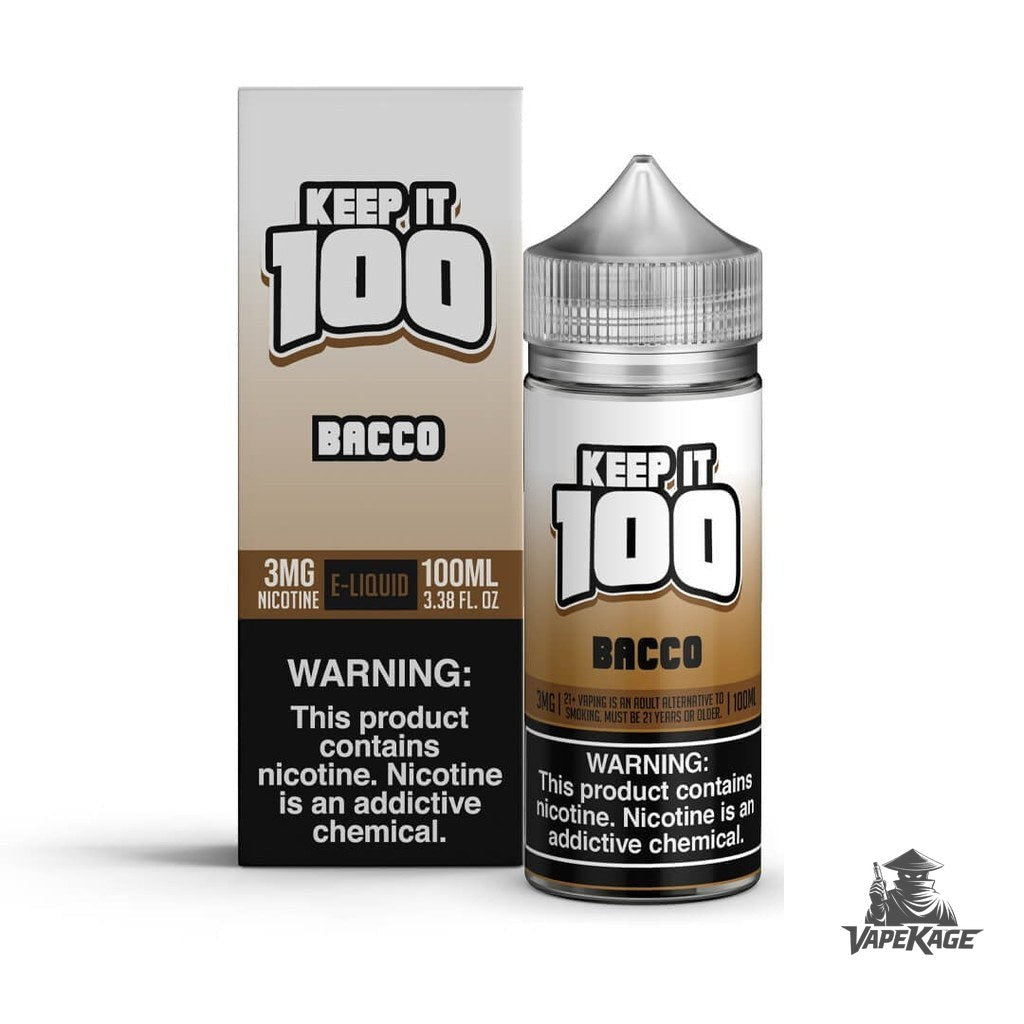 Bacco — Keep It 100 100mL Freebase