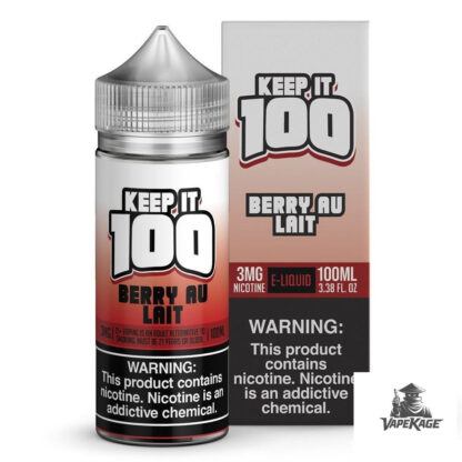 Berry Au Lait — Keep It 100 100mL Freebase