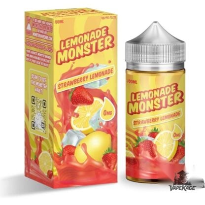 Strawberry Lemonade Monster Vape Labs 100mL Freebase