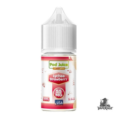 Lychee Strawberry — Pod Juice 30mL Nic Salt