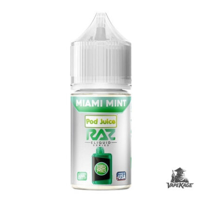 Miami Mint RAZ x — Pod Juice 30mL Nic Salt