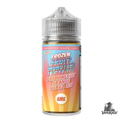 Passion Fruit Orange Guava Ice Frozen Fruit Monster Vape Labs 100mL Freebase