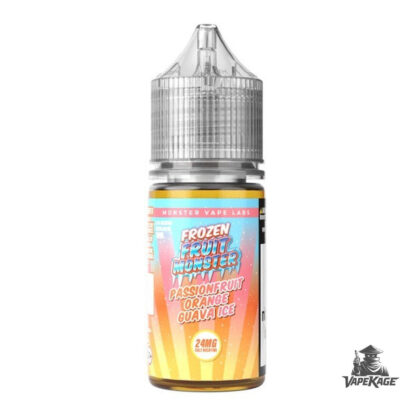 Passion Fruit Orange Guava Ice — Frozen Fruit Monster Vape Labs 30mL Nic Salt