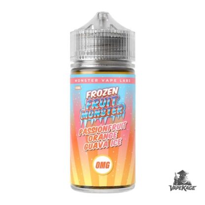 Passion Orange Guava Ice Nicotine Free — Monster Vape Labs 100mL Freebase
