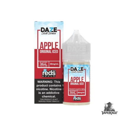 Reds Apple Original Iced — Reds Apple Juice — 7 Daze 30mL Nic Salt