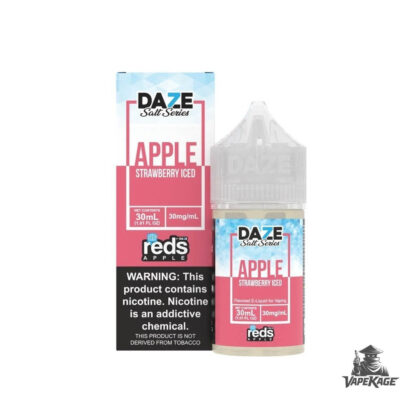 Reds Apple Strawberry Iced — Reds Apple Juice — 7 Daze 30mL Nic Salt