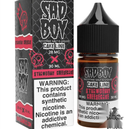 Strawberry Cheesecake — Cake Line — Sadboy E-Liquid 30mL Nic Salt