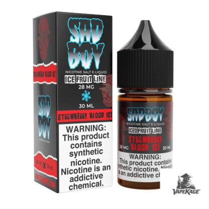 Strawberry Blood Ice — Fruit Line — Sadboy E-Liquid 30mL Nic Salt