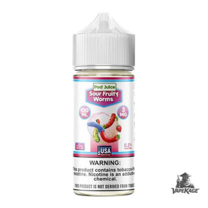 Sour Fruity Worms — Pod Juice 100mL Freebase