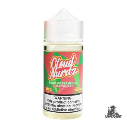 Sour Watermelon Strawberry — Cloud Nurdz 100mL Freebase