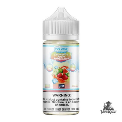 Strawberry Apple Watermelon Freeze — Pod Juice 100mL Freebase