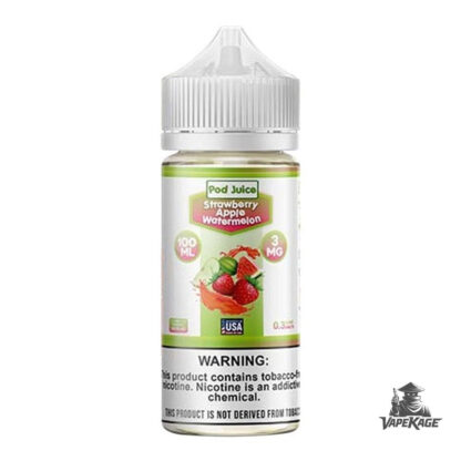 Strawberry Apple Watermelon — Pod Juice 100mL Freebase