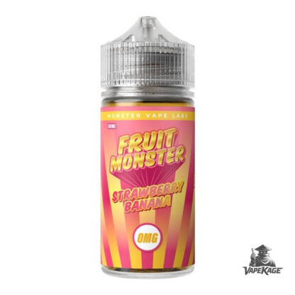 Strawberry Banana Nicotine Free Fruit Monster Vape Labs 100mL Freebase