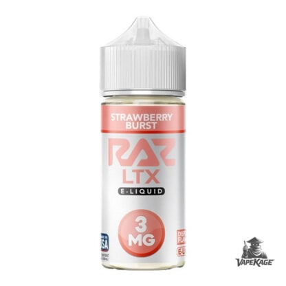Strawberry Burst RAZ x — Pod Juice 100mL Freebase
