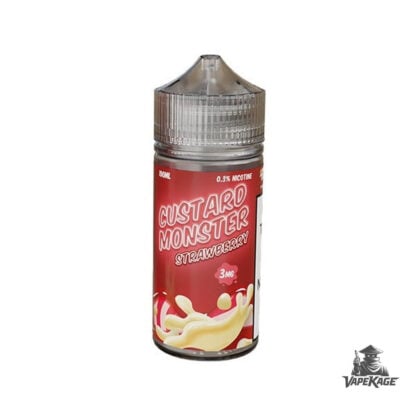 Strawberry Custard Monster Vape Labs 100mL Freebase