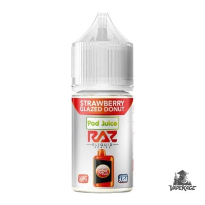 Strawberry Glazed Donut RAZ x — Pod Juice 30mL Nic Salt