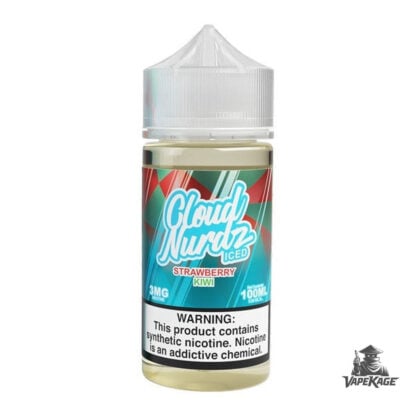 Strawberry Kiwi Iced — Cloud Nurdz 100mL Freebase