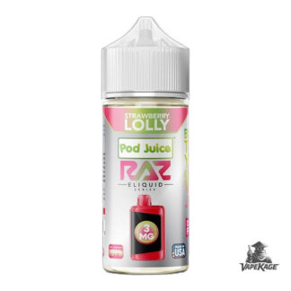 Strawberry Lolly RAZ x — Pod Juice 100mL Freebase