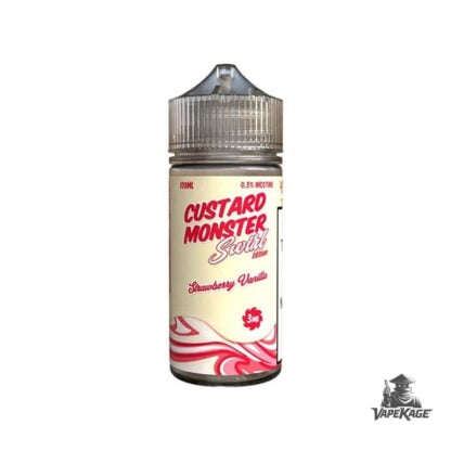 Strawberry Vanilla Custard Monster Vape Labs 100mL Freebase
