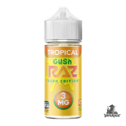 Tropical Gush RAZ x — Pod Juice 100mL Freebase