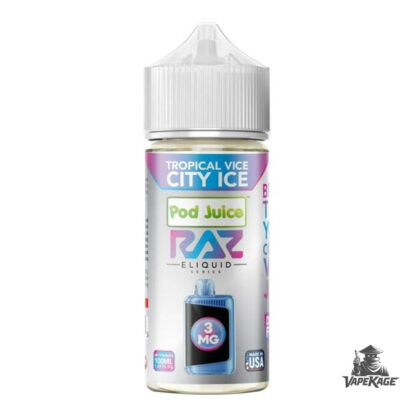 Tropical Vice City Ice RAZ x — Pod Juice 100mL Freebase