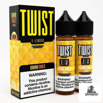Banana Amber — Twist E-Liquids 120mL (2x60mL twin pack) Freebase
