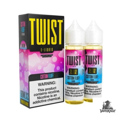 Cotton Fluff — Twist E-Liquids 120mL (2x60mL twin pack) Freebase