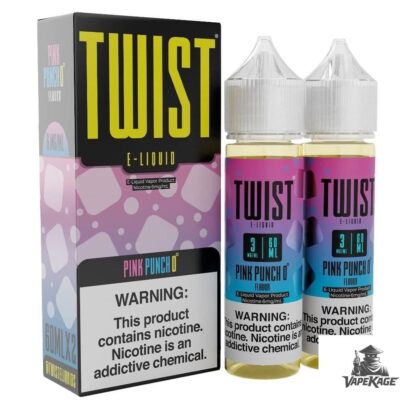 Pink Punch 0 — Twist E-Liquids 120mL (2x60mL twin pack) Freebase