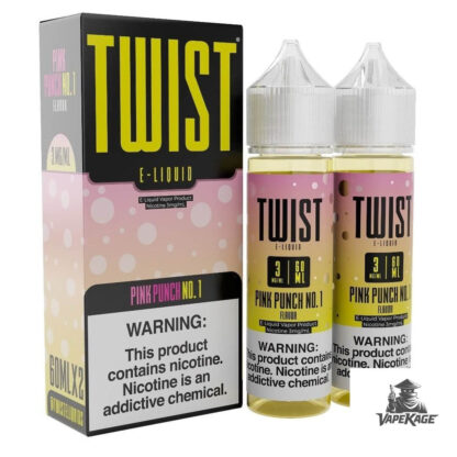 Pink Punch No 1 — Twist E-Liquids 120mL (2x60mL twin pack) Freebase