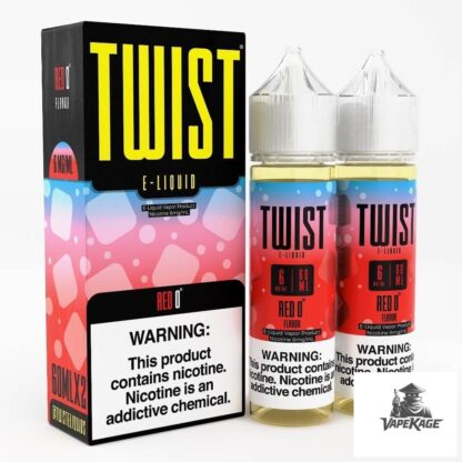 Red 0 — Twist E-Liquids 120mL (2x60mL twin pack) Freebase