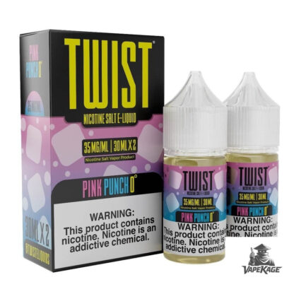 Pink Punch 0 — Twist E-Liquids 60mL (2x30mL twin pack) Nic Salt