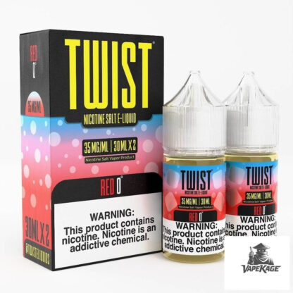 Red 0 — Twist E-Liquids 60mL (2x30mL twin pack) Nic Salt