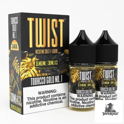 Tobacco Gold No. 1 — Twist E-Liquids 60mL (2x30mL twin pack) Nic Salt