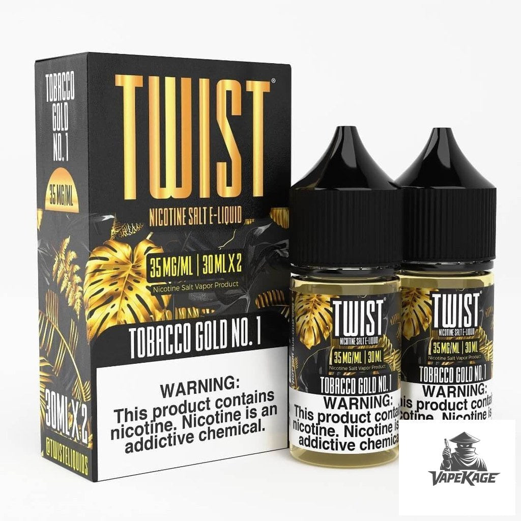 Tobacco Gold No. 1 — Twist E-Liquids 60mL (2x30mL twin pack) Nic Salt