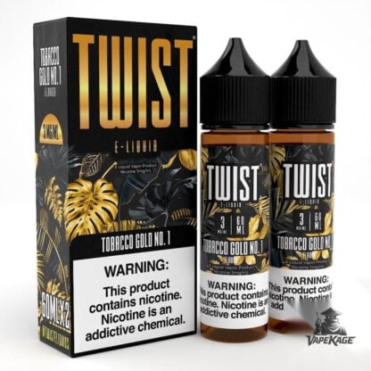 Tobacco Gold No. 1 — Twist E-Liquids 120mL (2x60mL twin pack) Freebase