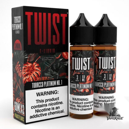 Tobacco Platinum No. 1 — Twist E-Liquids 120mL (2x60mL twin pack) Freebase